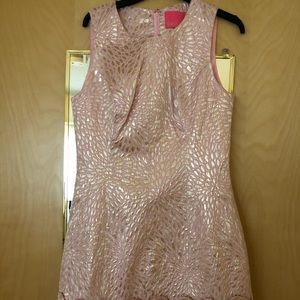 Lilly Pulitzer Abree Pink Peplum Dress